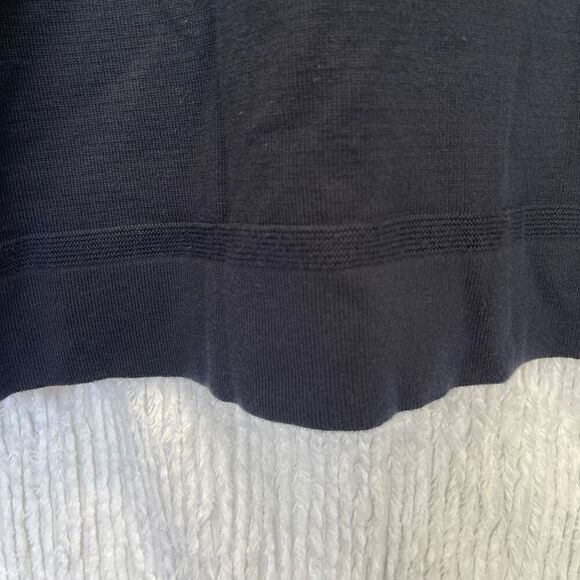 Nano Universe Navy Blue Relaxed Crew Neck Long Sleeve Pullover T-Shirt Size XL - Picture 5 of 5